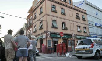 Derrumbe en la calle León XIII