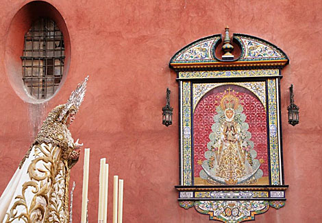 La Estrella, trasladada a Santa Ana para el triduo del 450 aniversario de la hermandad