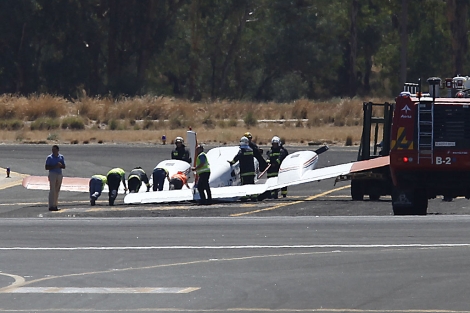 Un accidente de avioneta origina el cierre del tráfico en el aeropuerto de San Pablo