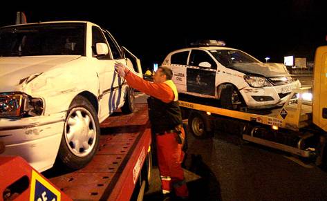 Espectacular persecución en el Alamillo