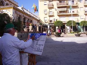 Gines celebra este domingo su tercer Certamen de Pintura Rápida al aire libre