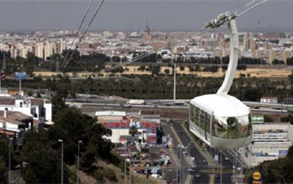El Teleférico de Tomares unirá el municipio con Sevilla en seis minutos