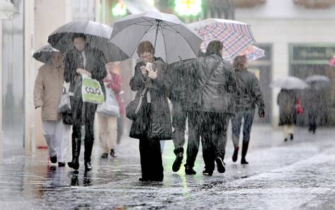 La Nochebuena se presenta con lluvia y mucho frío
