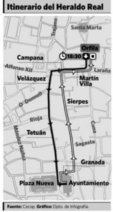 El heraldo llega a la Plaza Nueva