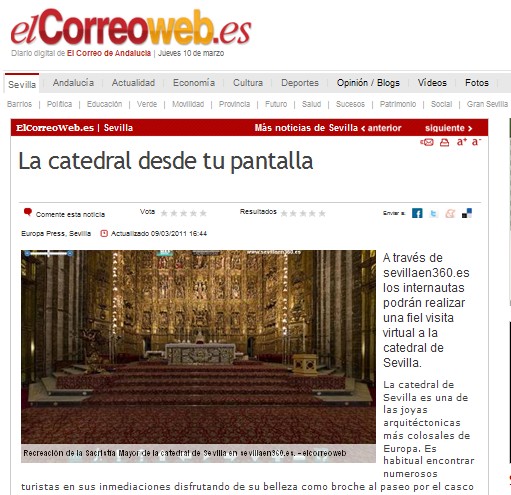 El diario digital del Correo de Andalucía (El Correo Web) nos dedica un artículo.