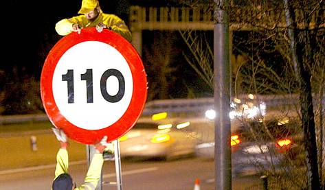 Sobrepasar el límite de 110 km/h se multará con 100 euros
