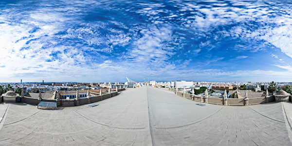 Parlamento de Andalucía. Tejado Iglesia Pleno 1. 14º Fotografía en 360 grados.