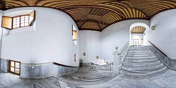 Parlamento de Andalucía. Escalera de Marmol. 21º Fotografía en 360 grados.