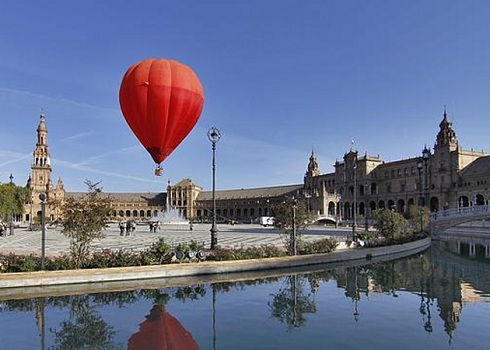Sevilla desde un globo